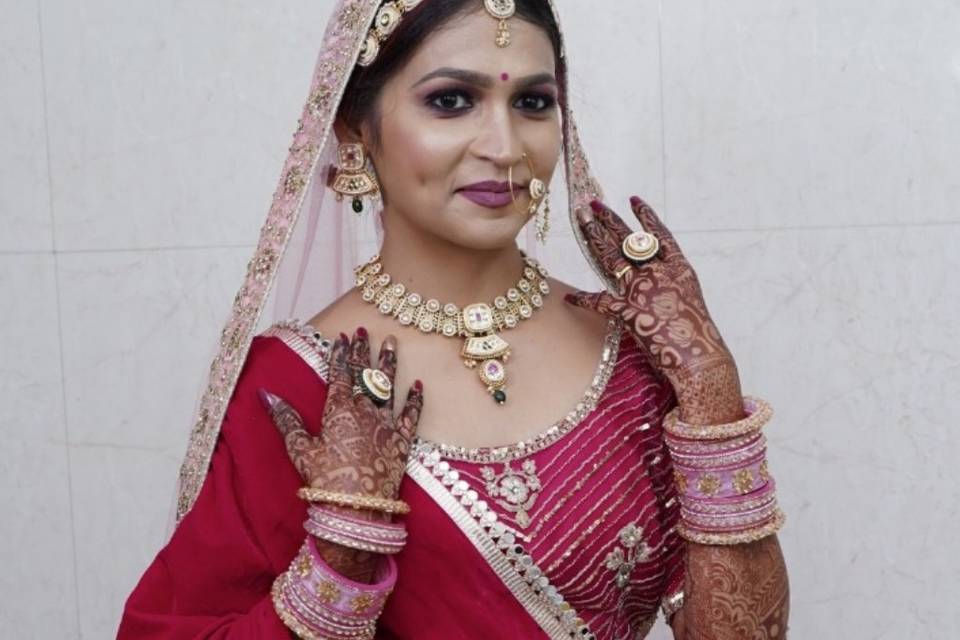 North indian Bridal look