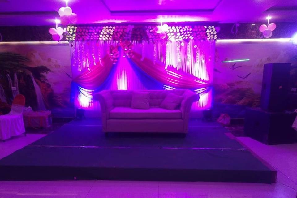 Stage lighting and decor