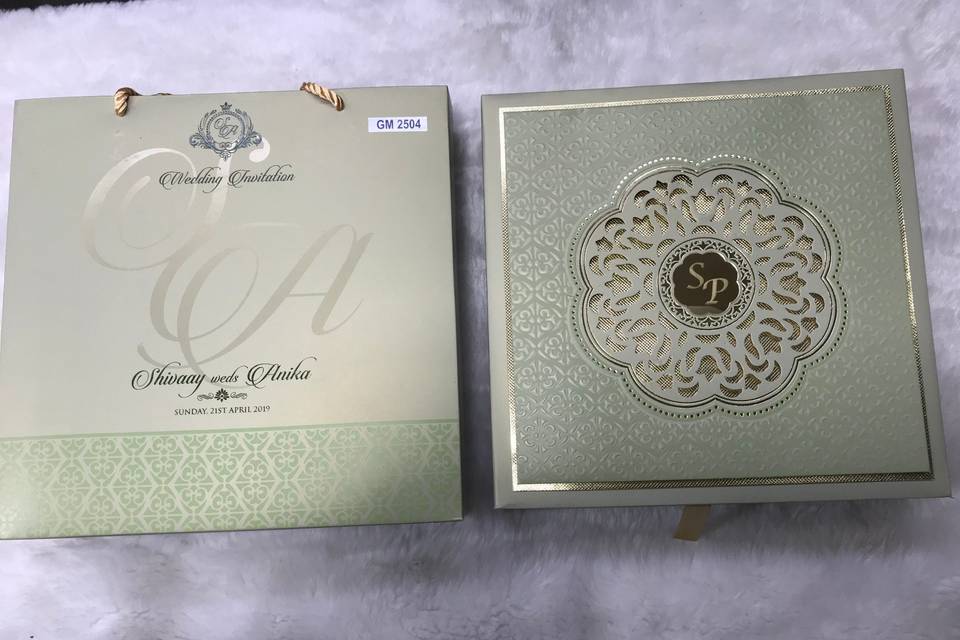 Box wedding Invitation card