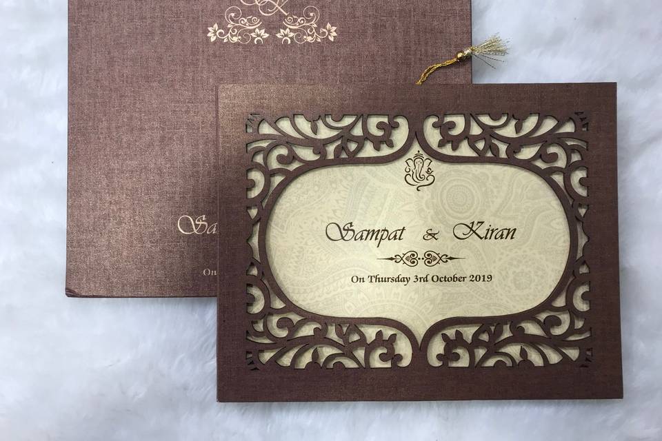 Premium weddingInvitation card