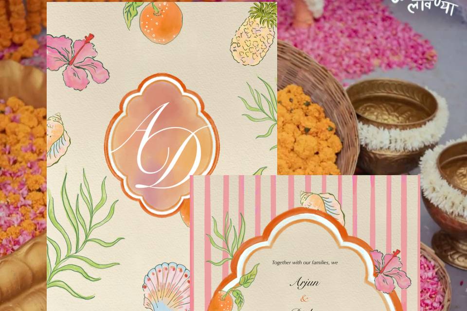 Customised Invite + Monogram