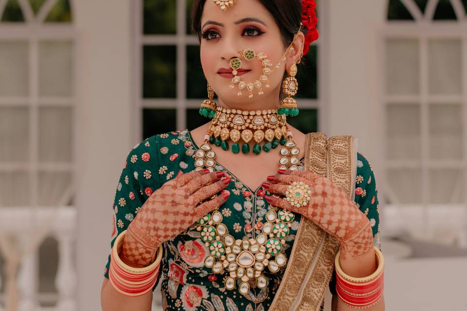 Multi-Coloured Bridal Lehenga