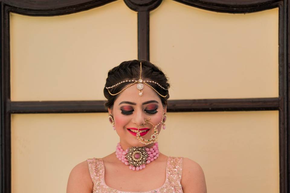 My Bride Anupriya wearing pink