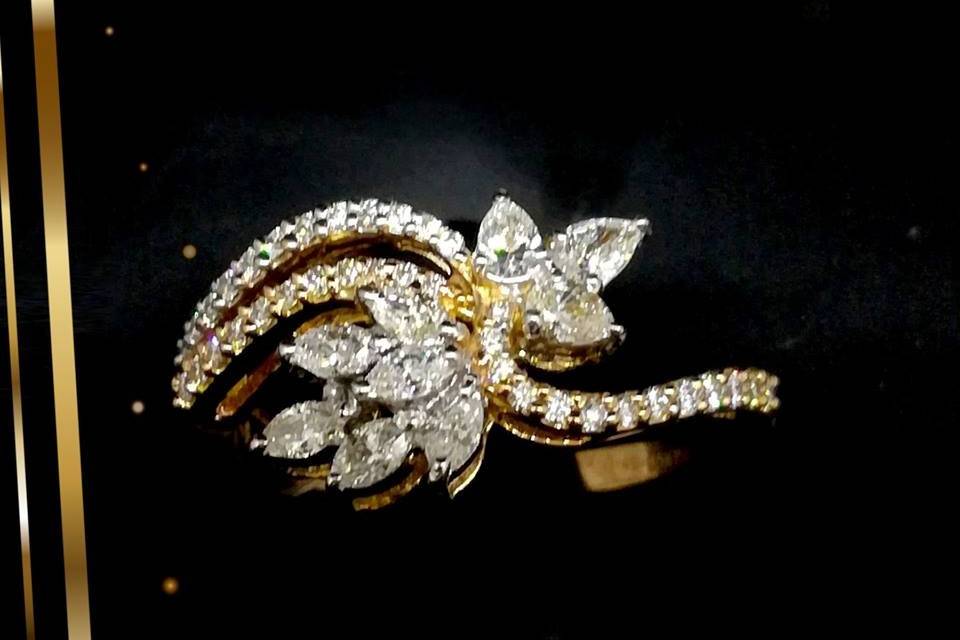 Flaming Om Diamond Jewellery