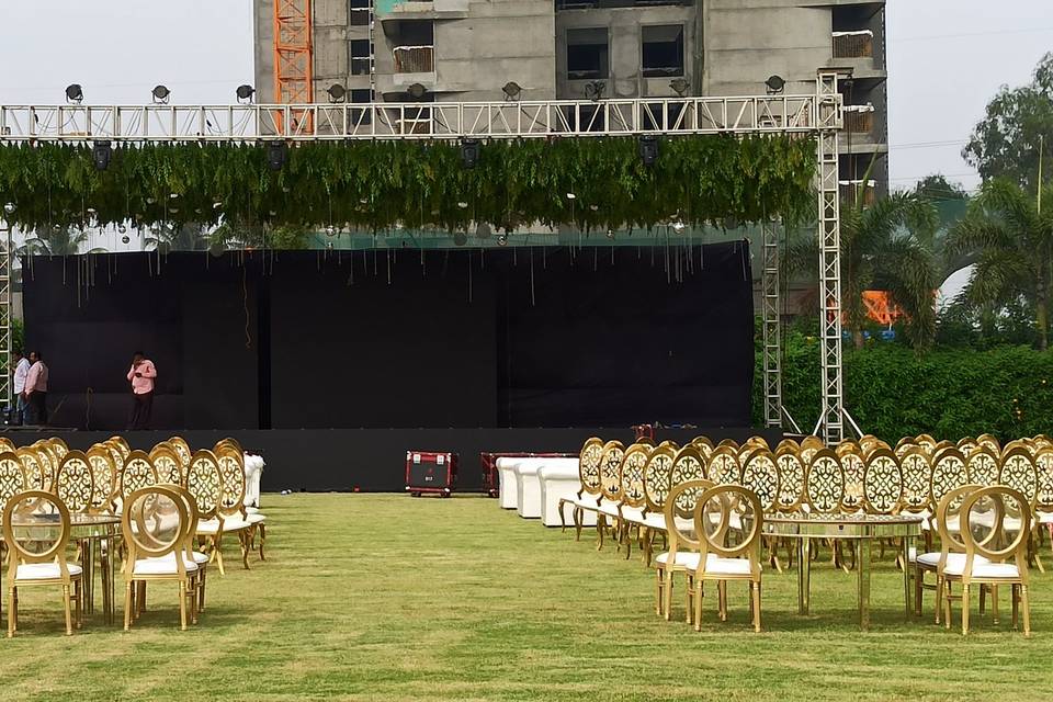 Seating arrangement sangeet