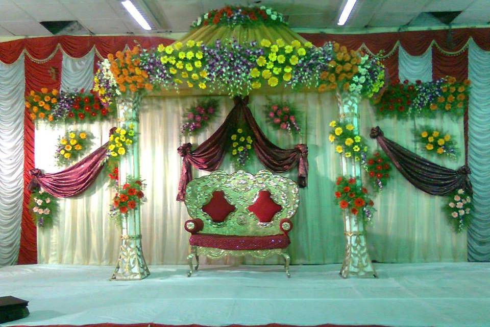 Stage floral decor
