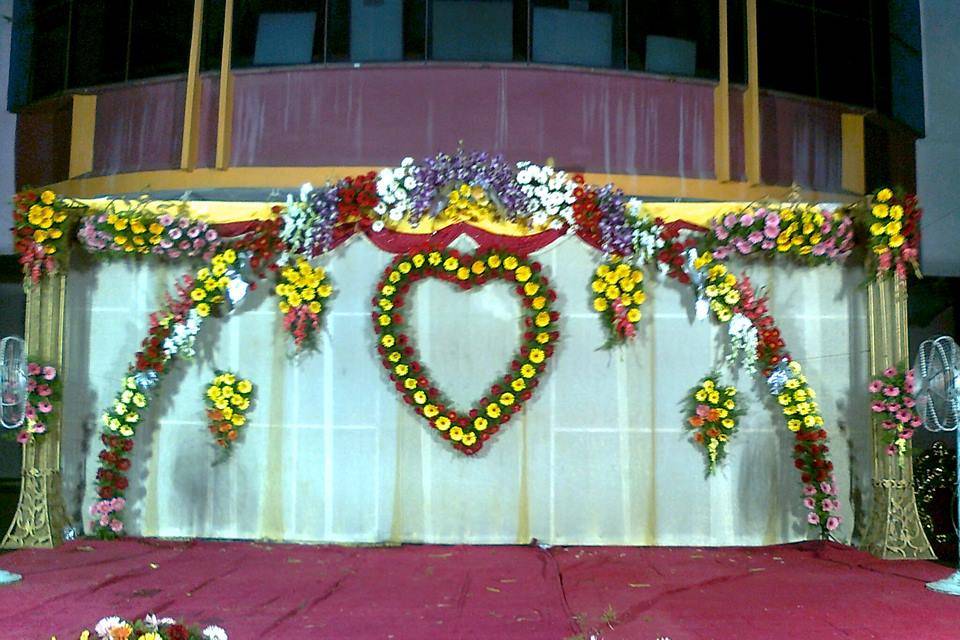 Stage floral decor
