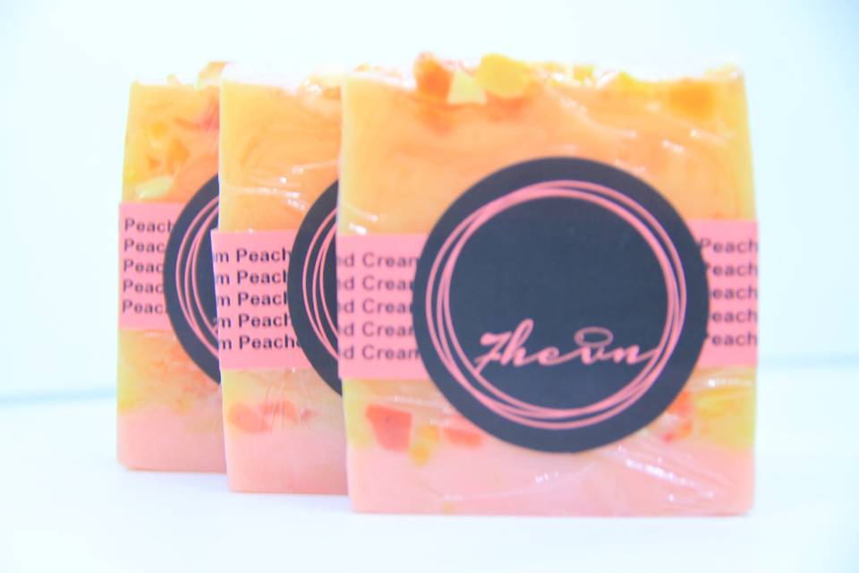 Peaches and cream soaps