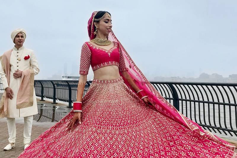 Buy Fawn Velvet Bridal Lehenga Online in India @Mohey - Lehenga for Women-anthinhphatland.vn