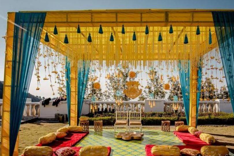 Haldi Decor Setup