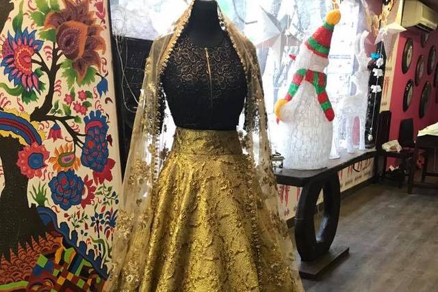 Designer bridal lehenga (maroon) in Chennai | Clasf fashion