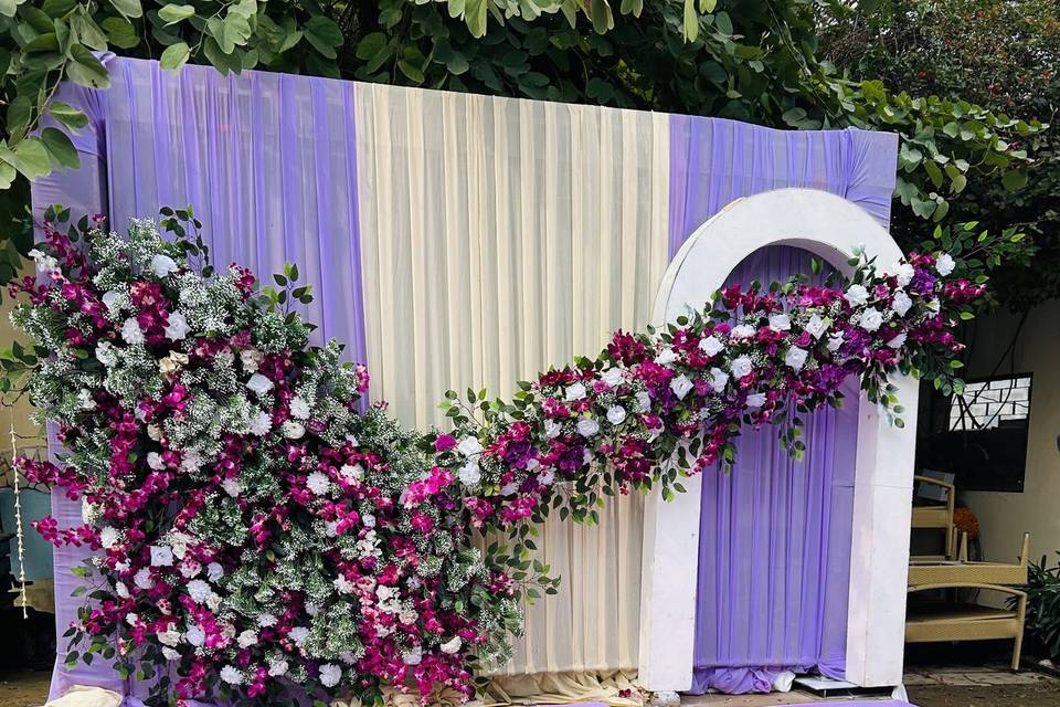 Lavender Haldi Backdrop