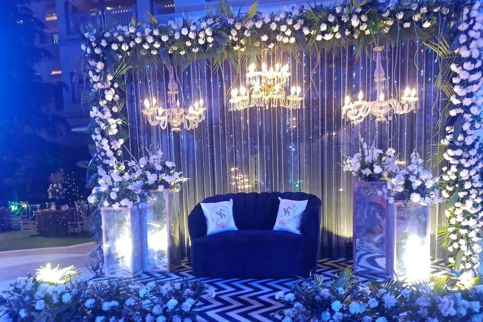 Blue theme decor