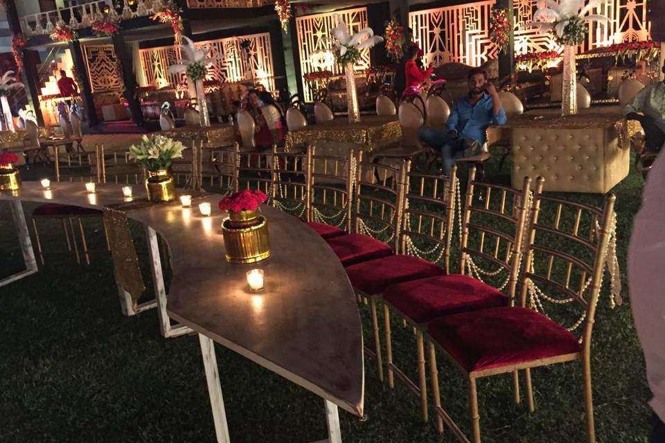 Wedding decor and lighting