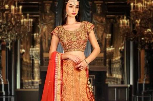 Embroidered Lehengas at best price in New Delhi by Batra Garments Private  Limited | ID: 5762677797