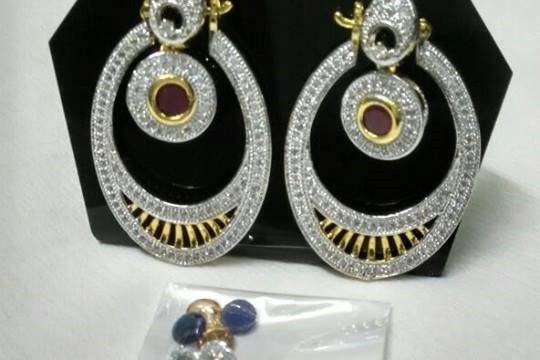 Beautiful diamond earrings