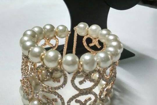 Diamond & Pearl Bracelets