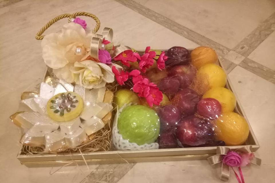 Mithai and fruit packing