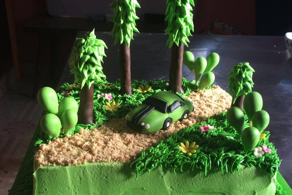 Farmer Cow Field Cake - Sweet Creations by Stacy LLC