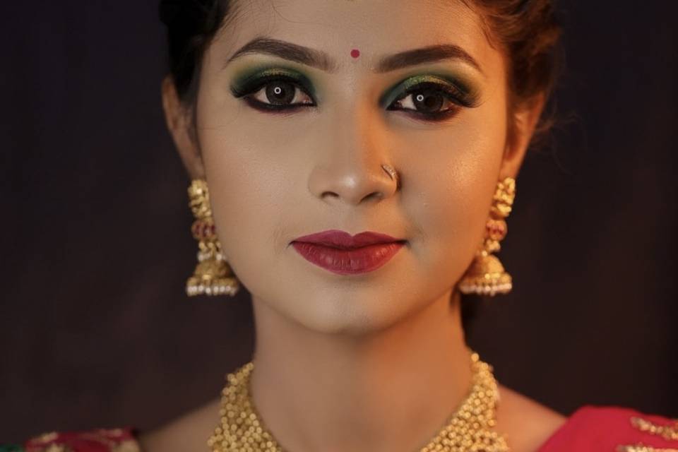 Simple bridal look