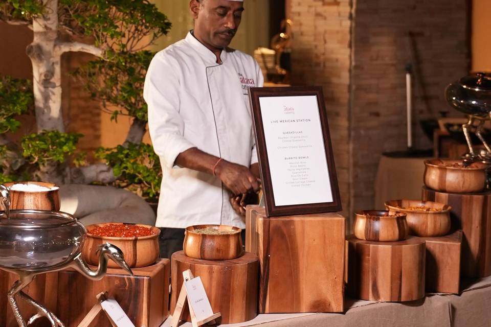Catering setup