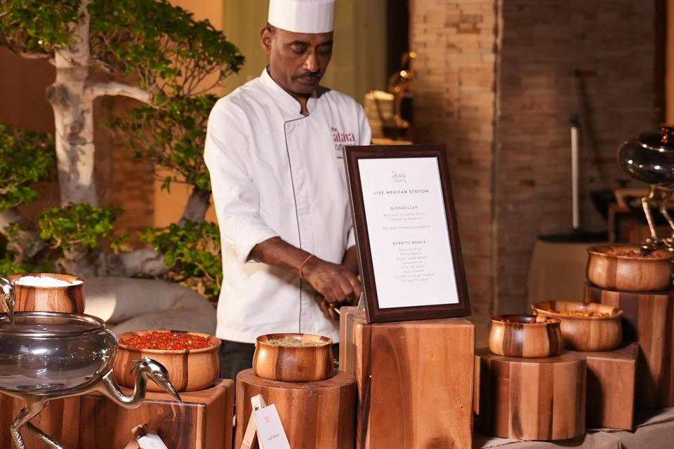 Catering setup