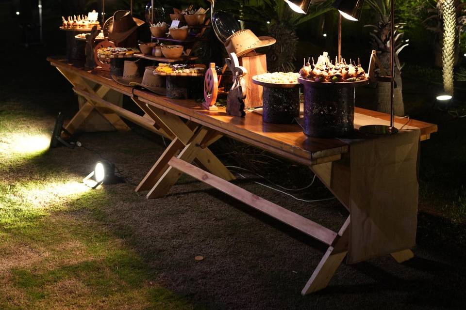 Catering setup