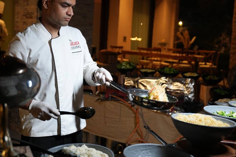 Catering setup