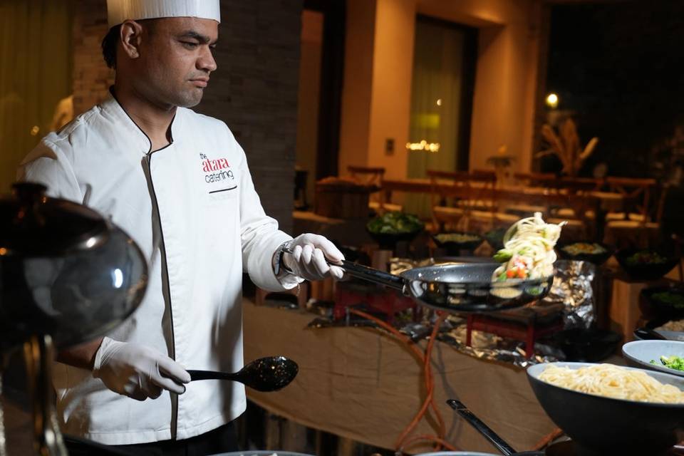 Catering setup