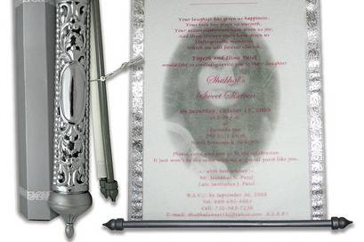 Wedding Scroll Invitation Card at best price in Mumbai