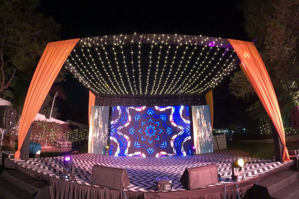 Sangeet Stage setup