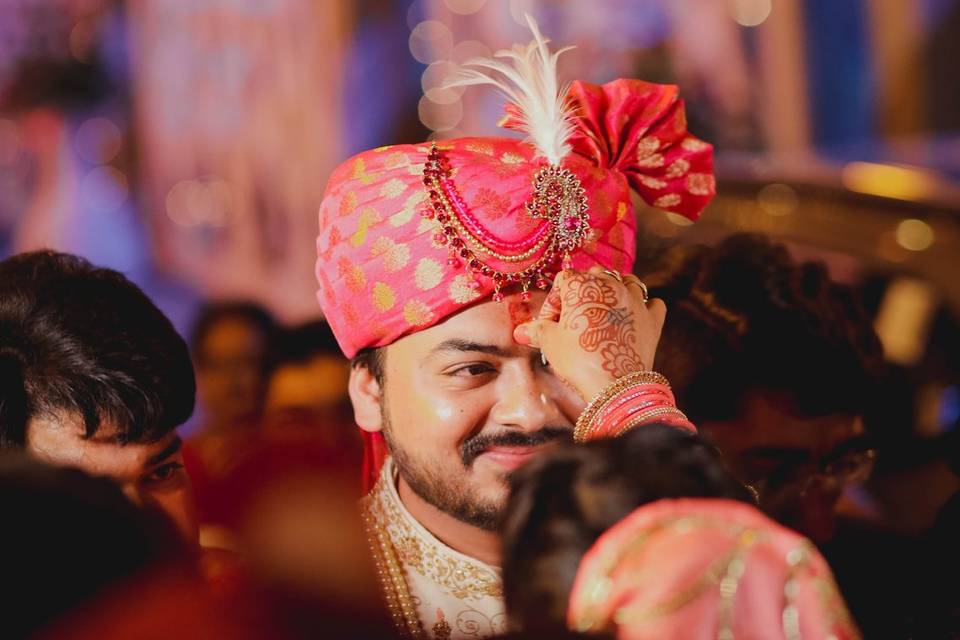 Wedding candid moment