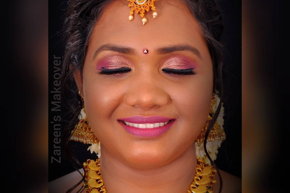 Bridal makeover by Zareen's