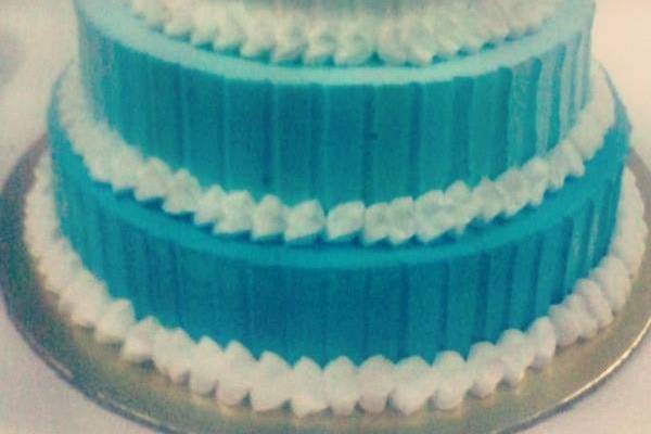 Blue ombre cake