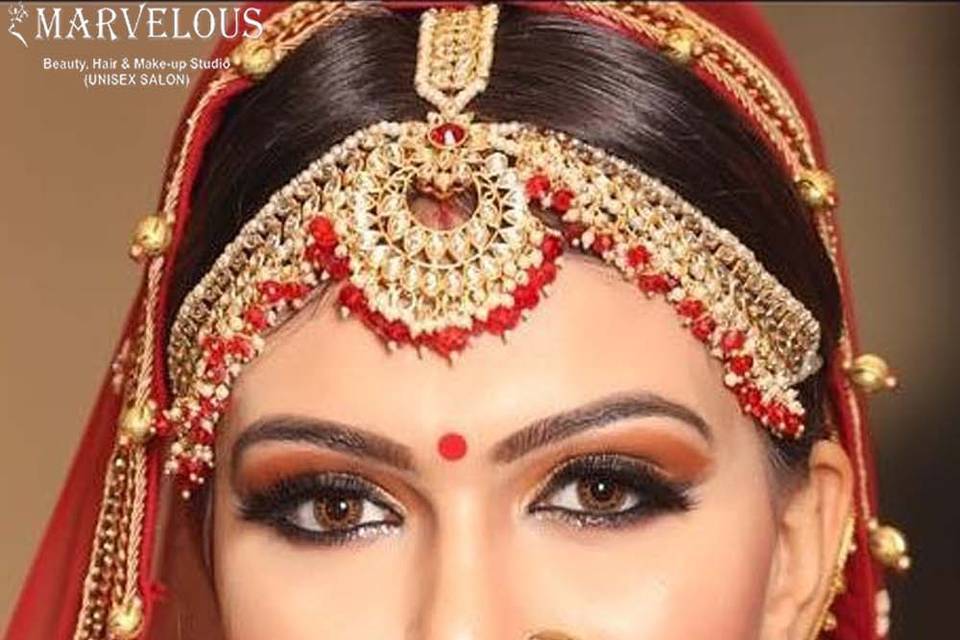 Bridal make up bengali