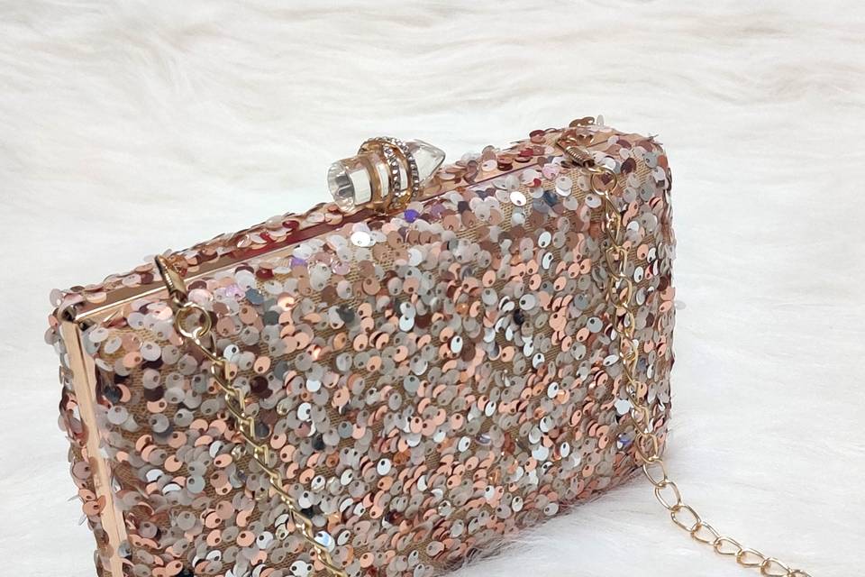 Sapphire Golden Clutch