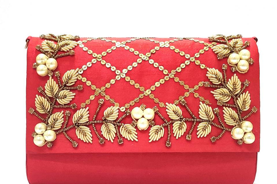 Bridal Embroidered Clutch