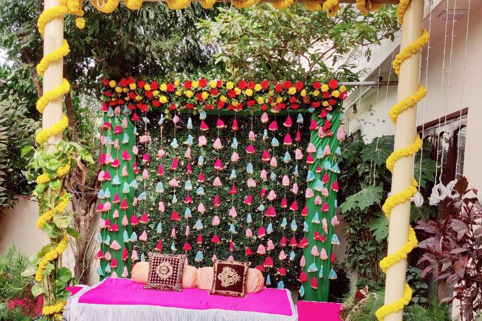 Mehndi backdrop