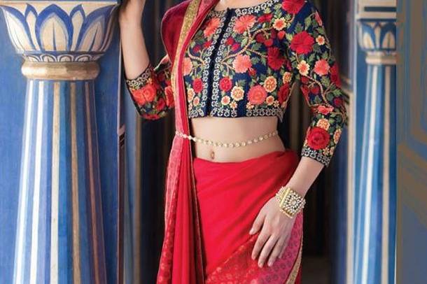Buy Mohey Traditional Red Wedding Lehenga [UNLB37660416] unstitched Online  - Best Price Mohey Traditional Red Wedding Lehenga [UNLB37660416]  unstitched - Justdial Shop Online.