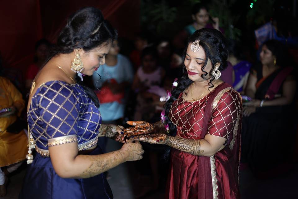 Bride with mother