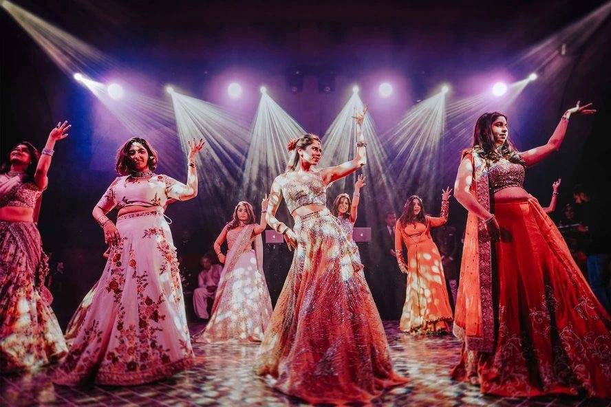 Bride and sisters