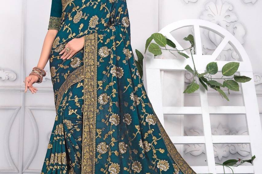 Vinay Fashion Tumbaa Tamanna Georgette Designer Gown With Dupatta Catalog  Exporter - Stuff Export