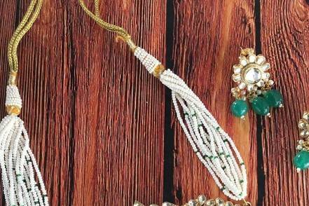 Emerald Diamond Long Necklace set – Masayaa