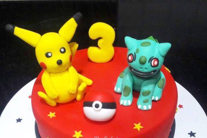 Pokemon Cartoons Cake. Noida & Gurgaon – Creme Castle