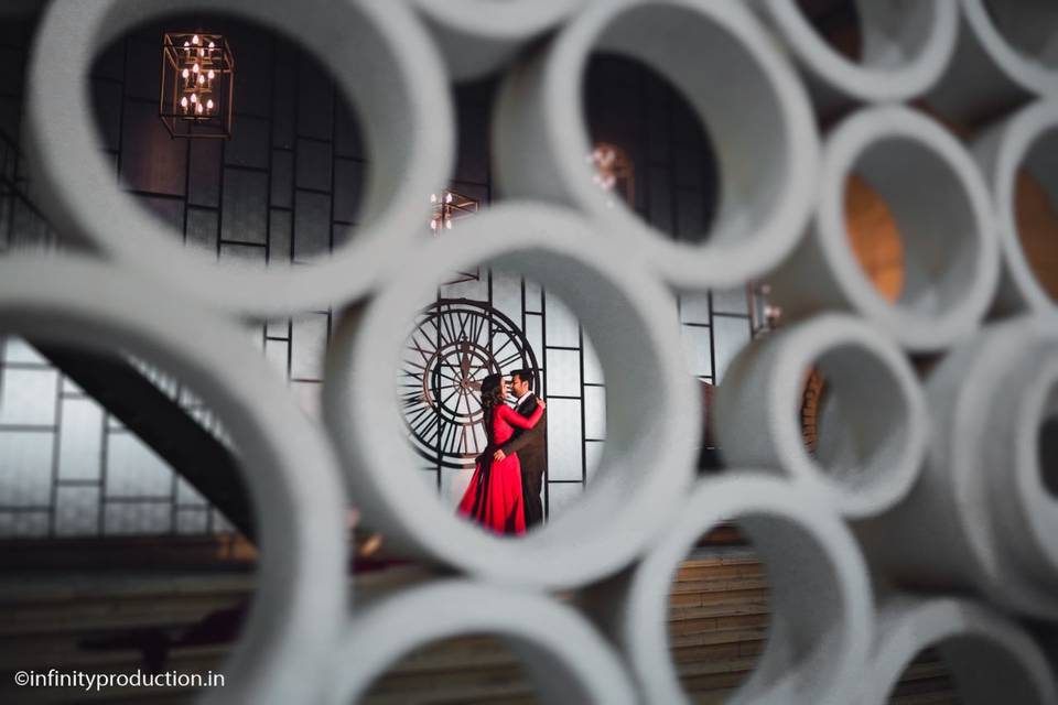 Creative artistic wedding port