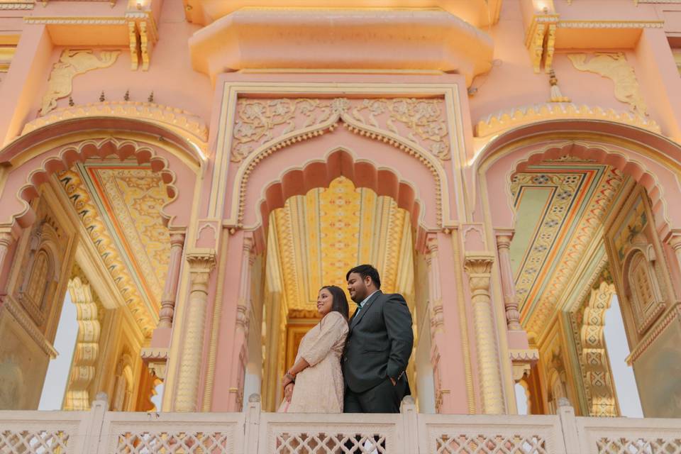 Pre-wedding shoot at a heritag
