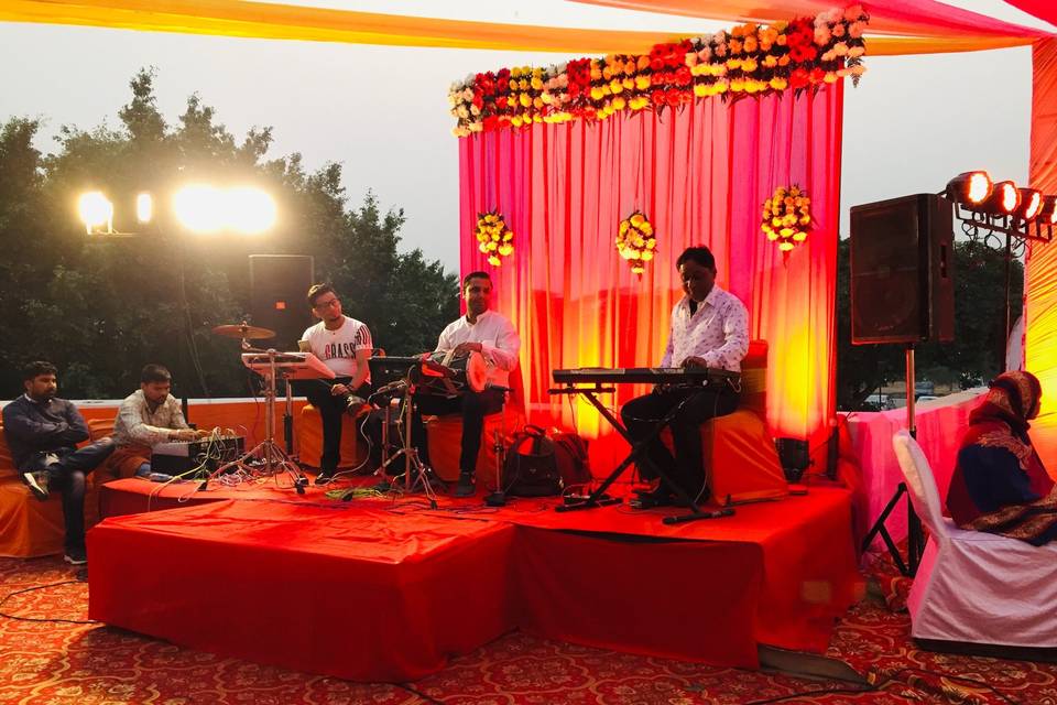 Haldi night with Live Singer