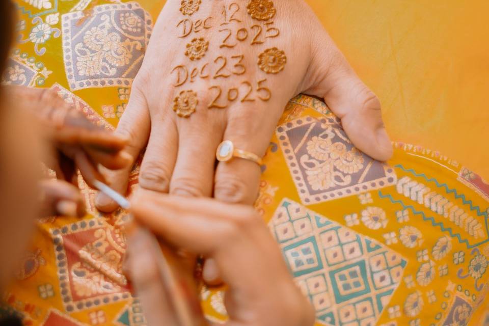 Mehndi Close Up