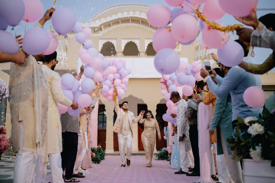 Deeksha & Tanmay Entry