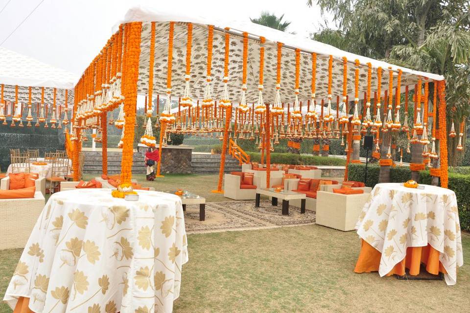 Mehndi Setup At Ryaans Garden